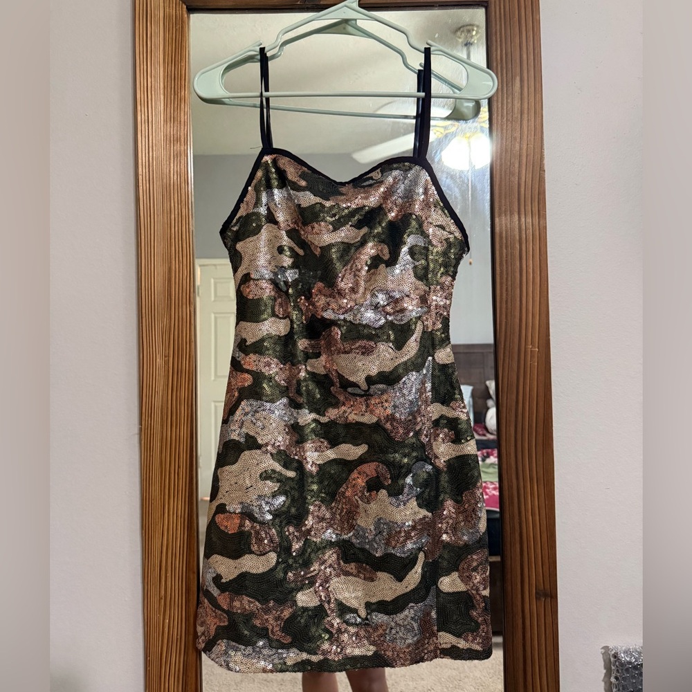 Camo Sequin Mini